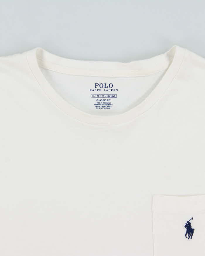 Vintage Polo Ralph Lauren Heavyweight Classic Pony Crewneck Pocket T-Shirt - XL