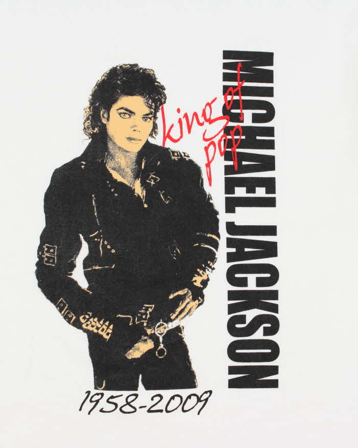 Vintage 2009 Michael Jackson Tribute Hanes Heavyweight Crewneck T-Shirt - L