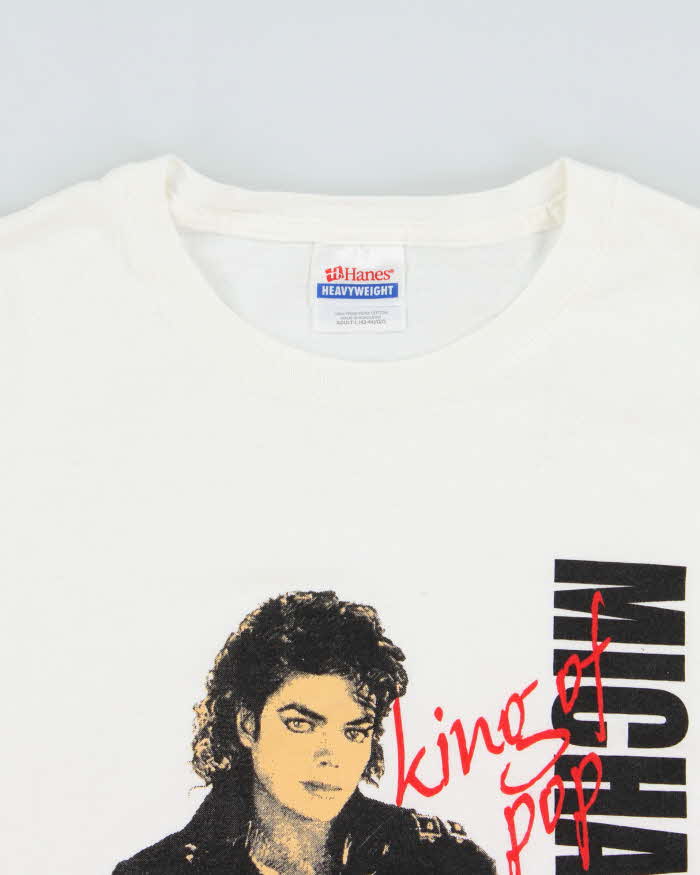 Vintage 2009 Michael Jackson Tribute Hanes Heavyweight Crewneck T-Shirt - L