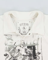 Vintage Y2K 00s Guess Grand Kingdom Short Sleeve Waffle Polo Shirt - L
