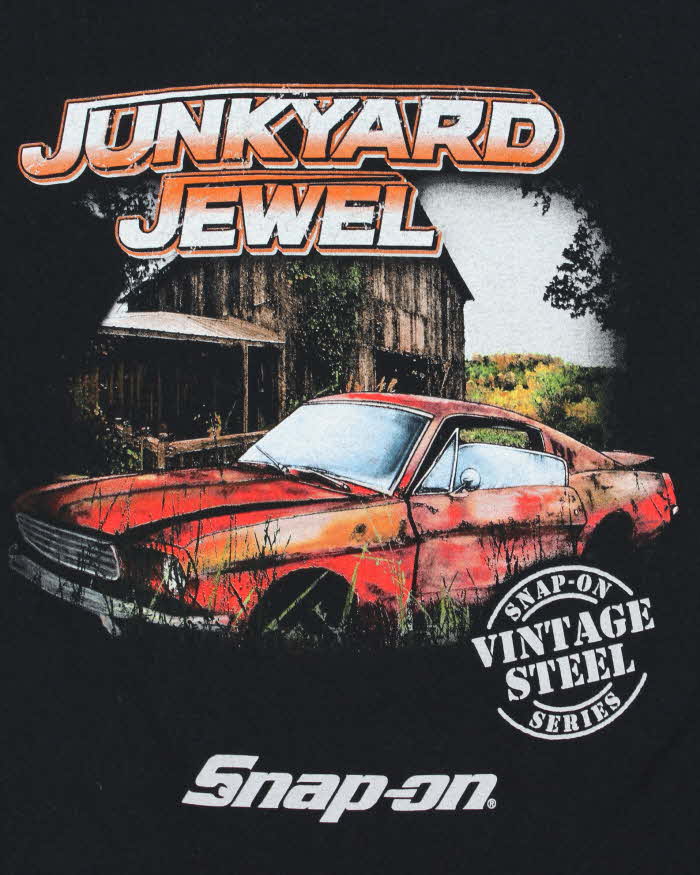 Vintage Y2K 00s Snap-On Junkyard Steel Heavyweight Crewneck T-Shirt - L