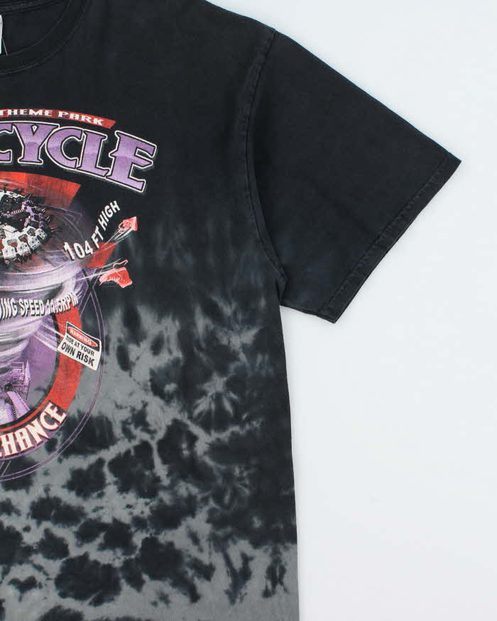 Vintage Y2K 00s Silverwood Theme Park Heavyweight Tie-Dye Crewneck T-Shirt - XL