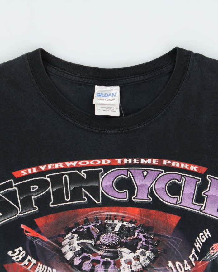 Vintage Y2K 00s Silverwood Theme Park Heavyweight Tie-Dye Crewneck T-Shirt - XL
