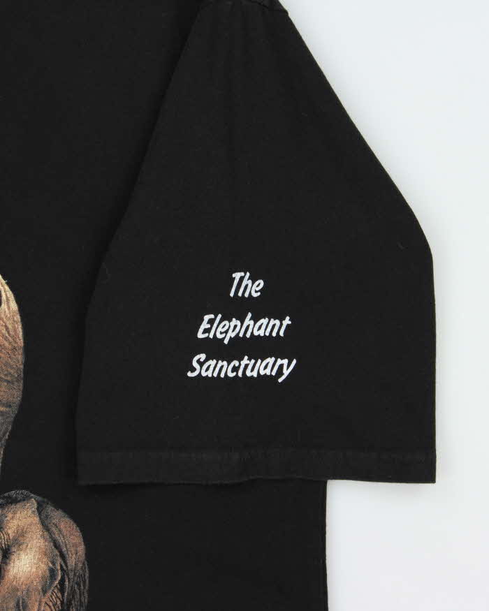 Vintage 1990s Peter Stewart Elephant Sanctuary Heavyweight Crewneck T-Shirt - XXL