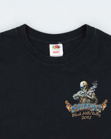 Vintage Sturgis Black Hills Rally 2012 Heavyweight Crewneck T-Shirt - XL