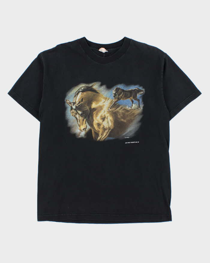 Vintage 2001 Pride Products Kim McElory Stallion Heavyweight Made In USA Crewneck T-Shirt - L