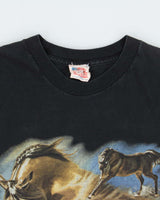 Vintage 2001 Pride Products Kim McElory Stallion Heavyweight Made In USA Crewneck T-Shirt - L