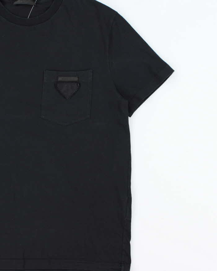 SS2021 Prada Embroidered Classic Badge Crewneck Pocket T-Shirt - L