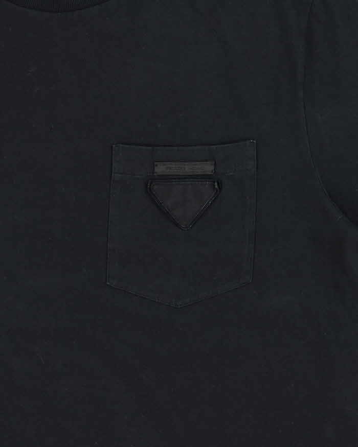 SS2021 Prada Embroidered Classic Badge Crewneck Pocket T-Shirt - L