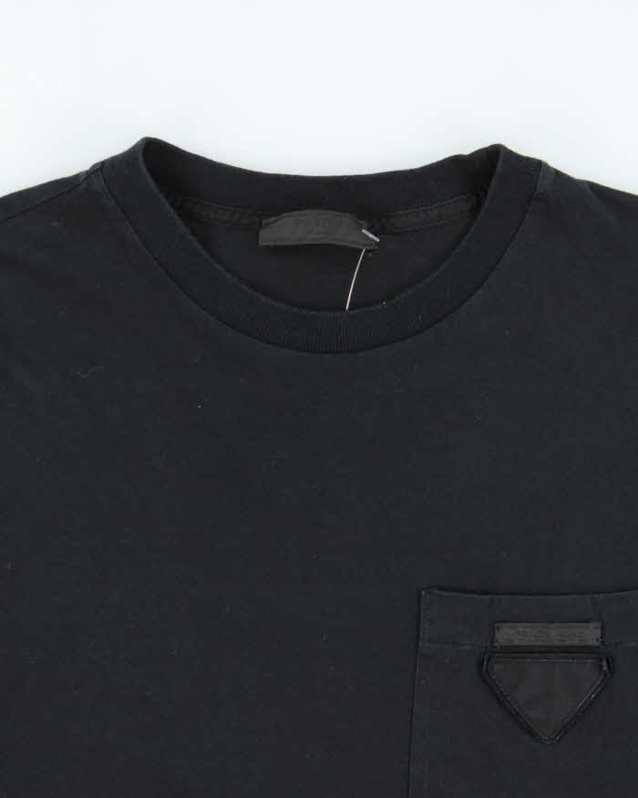 SS2021 Prada Embroidered Classic Badge Crewneck Pocket T-Shirt - L