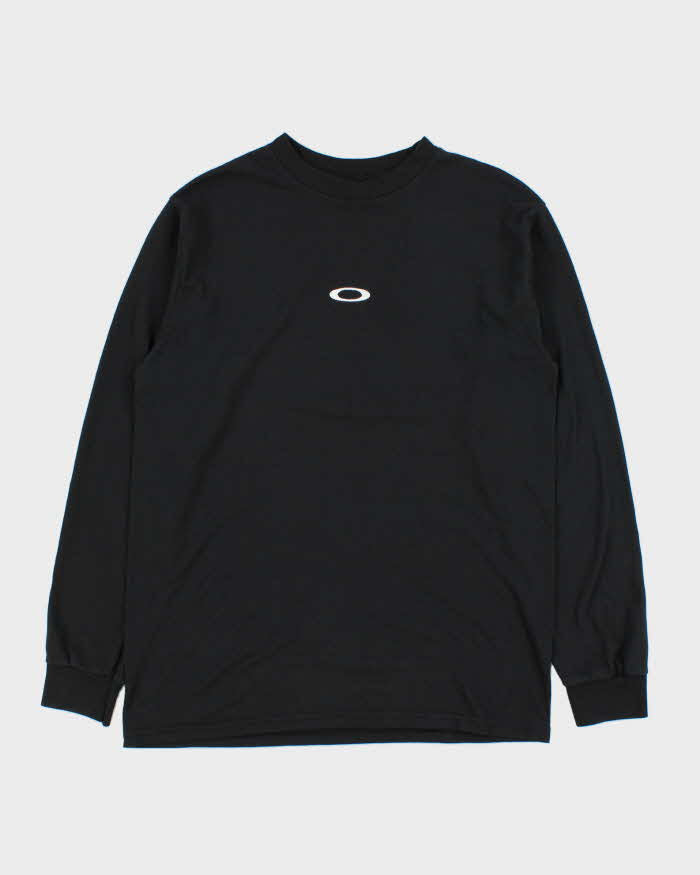 Vintage Y2K 00s Oakley Embroidered Logo Long Sleeve Crewneck T-Shirt - M