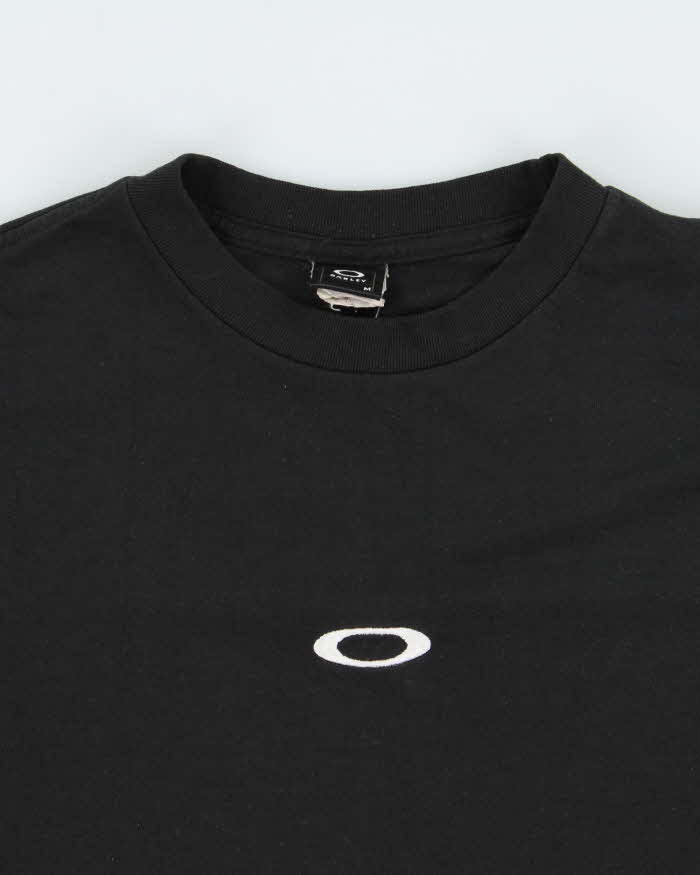 Vintage Y2K 00s Oakley Embroidered Logo Long Sleeve Crewneck T-Shirt - M