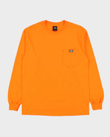 DSWT Obey Neon Orange All Eyez Long Sleeve Crewneck Pocket T-Shirt - M