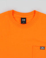 DSWT Obey Neon Orange All Eyez Long Sleeve Crewneck Pocket T-Shirt - M