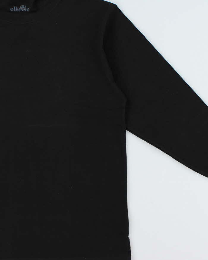 DSWT Vintage 1990s Ellesse Raphaela Heavyweight High Neck Long Sleeve Crewneck T-Shirt - L