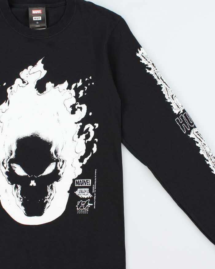 Marvel x HUF Ghost Rider Spirit Of Vengeance Heavyweight Long Sleeve Crewneck T-Shirt - S