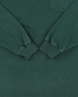 Vintage Carhartt Hunter Green Heavyweight Original Fit Long Sleeve Henley Pocket T-Shirt - M
