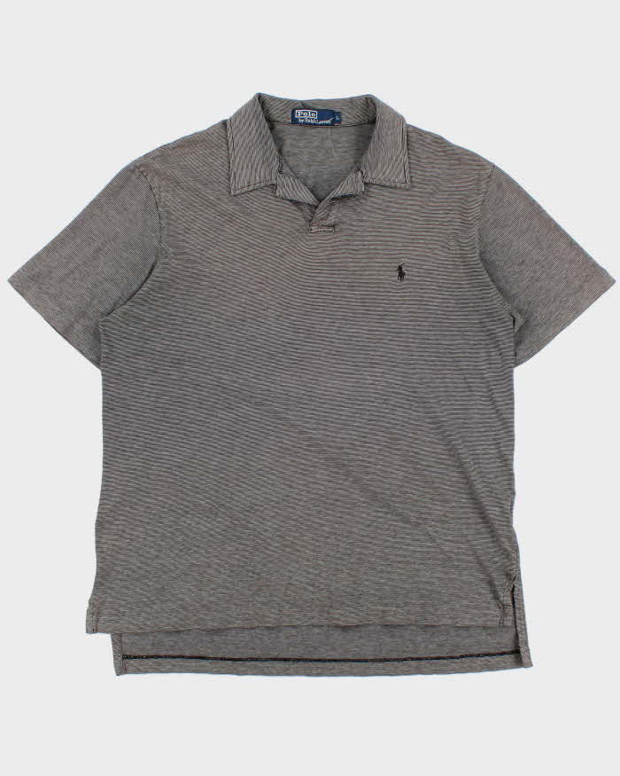Vintage Y2K 00s Polo Ralph Lauren Striped Camp Collar Short Sleeve Polo Shirt - L