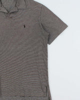 Vintage Y2K 00s Polo Ralph Lauren Striped Camp Collar Short Sleeve Polo Shirt - L