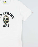 Vintage A Bathing Aape Bape Heavyweight Camo Logo Crewneck T-Shirt - L