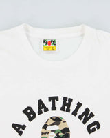 Vintage A Bathing Aape Bape Heavyweight Camo Logo Crewneck T-Shirt - L
