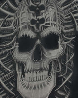 Vintage 2000 Liquid Blue Heavyweight Skull Print Crewneck T-Shirt - L