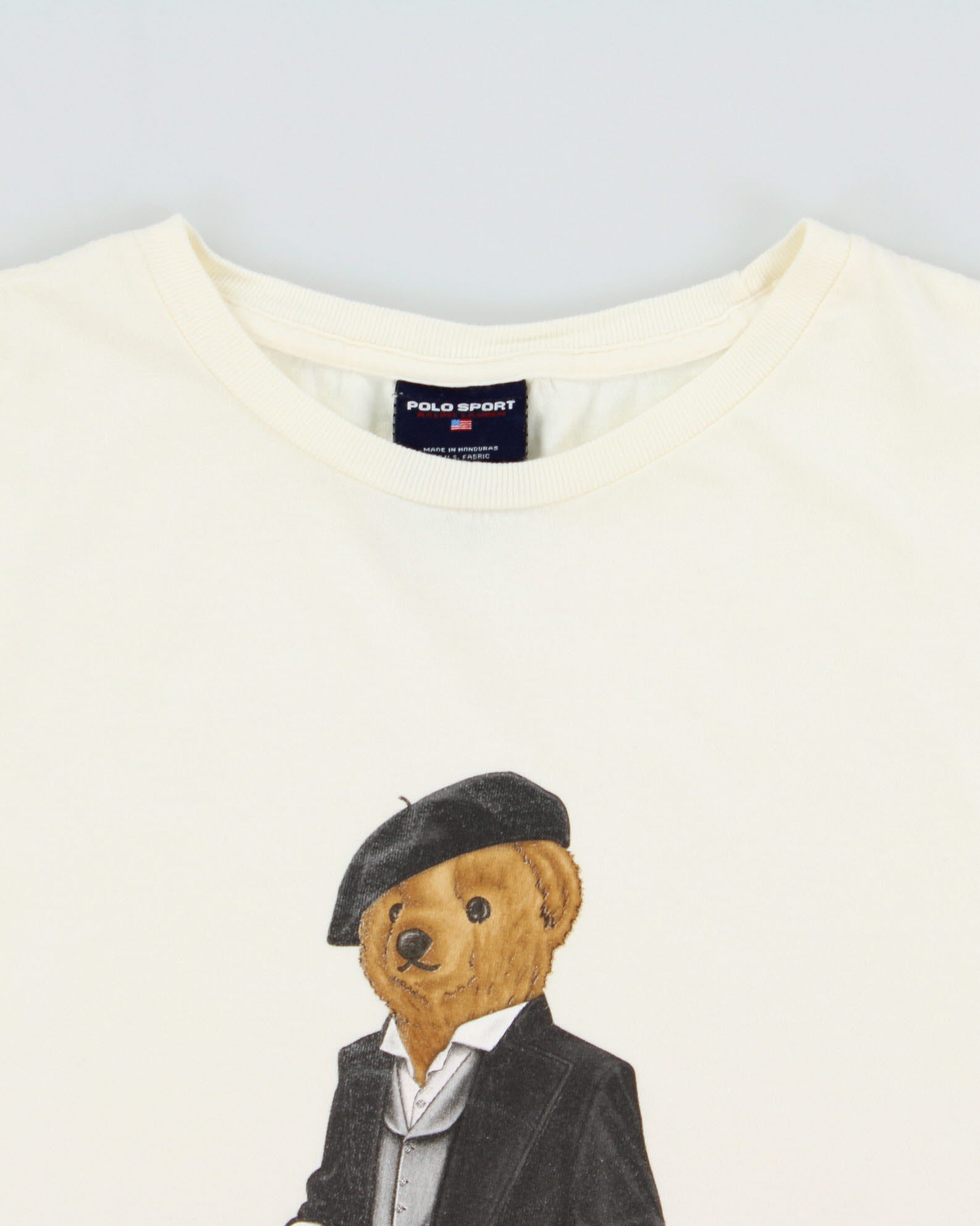 Vintage 1990s Polo Sport Ralph Lauren Cool Bear Heavyweight Crewneck T-Shirt - L