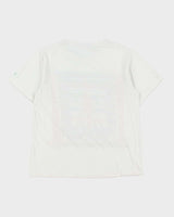Vintage 1990s Nooloo Dezign M. White Handmade Single Stitch Crewneck T-Shirt - L