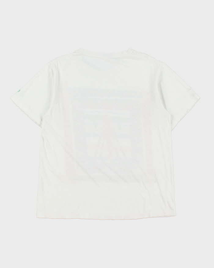 Vintage 1990s Nooloo Dezign M. White Handmade Single Stitch Crewneck T-Shirt - L