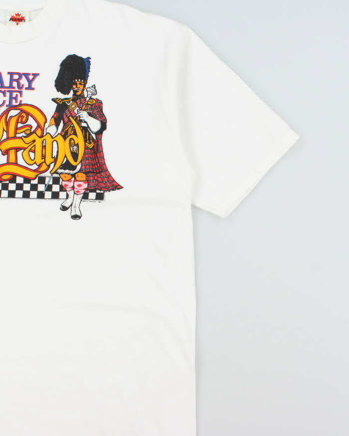 Vintage 1990s Calgary Police Pipe Band Heavyweight Made In Canada King-T Crewneck T-Shirt - XXL