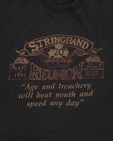 Vintage 1991 Stringband Reunion 20th Anniversary Heavyweight Made In Canada Single Stitch Crewneck T-Shirt - L