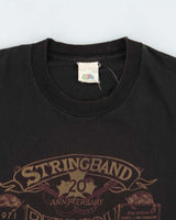 Vintage 1991 Stringband Reunion 20th Anniversary Heavyweight Made In Canada Single Stitch Crewneck T-Shirt - L