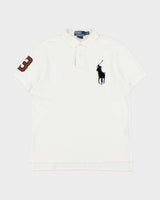 Vintage Y2K 00s Polo Ralph Lauren Big Pony #3 Custom Fit Short Sleeve Polo Shirt - M