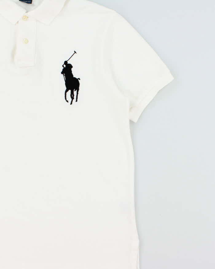 Vintage Y2K 00s Polo Ralph Lauren Big Pony #3 Custom Fit Short Sleeve Polo Shirt - M