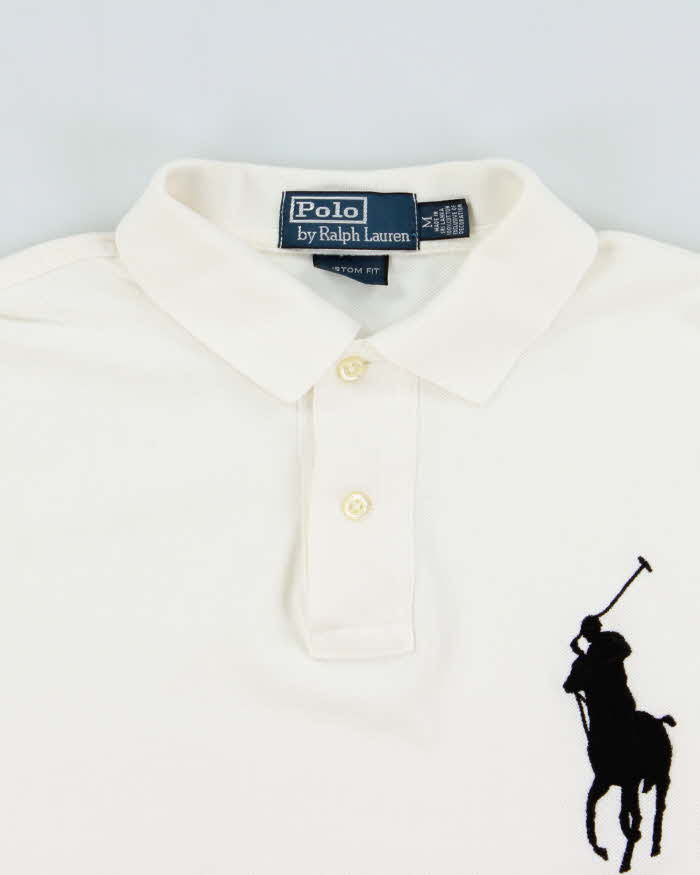 Vintage Y2K 00s Polo Ralph Lauren Big Pony #3 Custom Fit Short Sleeve Polo Shirt - M