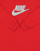 Vintage Y2K 00s Nike Heavyweight Embroidered Long Sleeve Crewneck T-Shirt - S