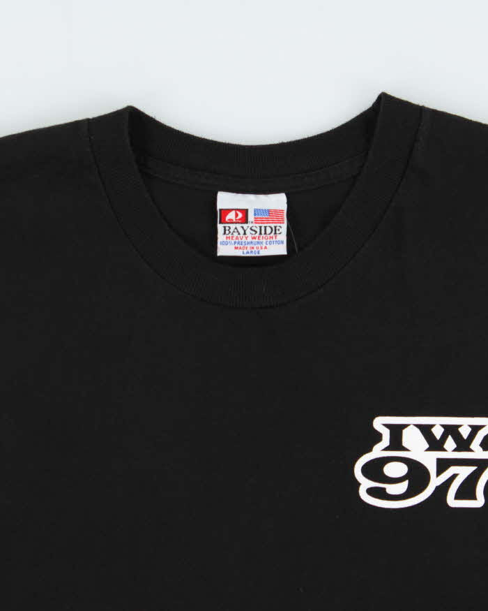 Vintage 1997 Iron Works British Columbia Heavyweight Made In USA Bayside Crewneck T-Shirt - L