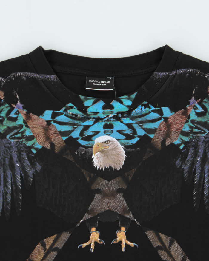 Marcelo Burlon County Of Milan Eagle Graphic Crewneck T-Shirt - S