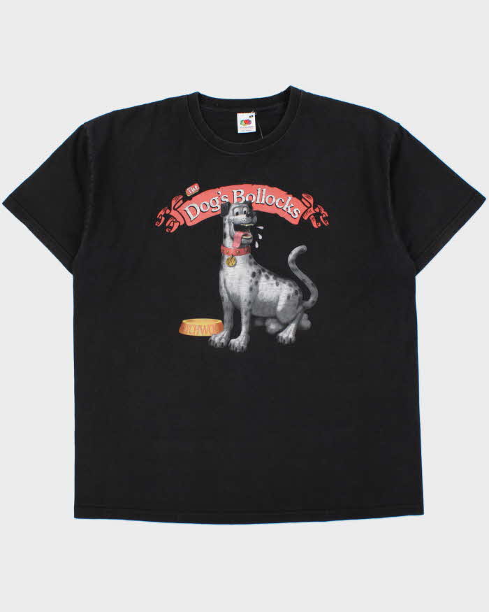 Vintage Y2K 00s Wynchwood Brewery Dog's Bollocks Heavyweight Crewneck T-Shirt - XL
