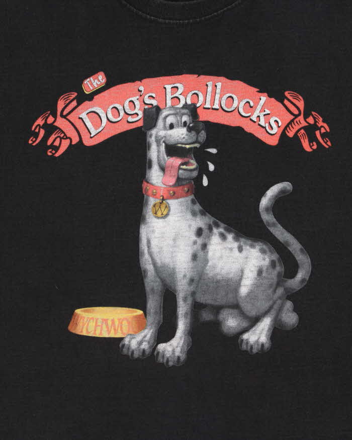 Vintage Y2K 00s Wynchwood Brewery Dog's Bollocks Heavyweight Crewneck T-Shirt - XL