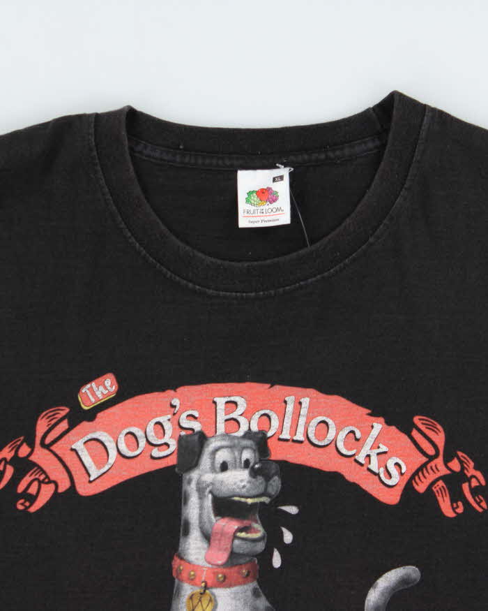 Vintage Y2K 00s Wynchwood Brewery Dog's Bollocks Heavyweight Crewneck T-Shirt - XL