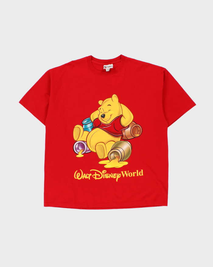 Vintage 1990s Walt Disney World Heavyweight Winnie The Pooh Made In USA Crewneck T-Shirt - L