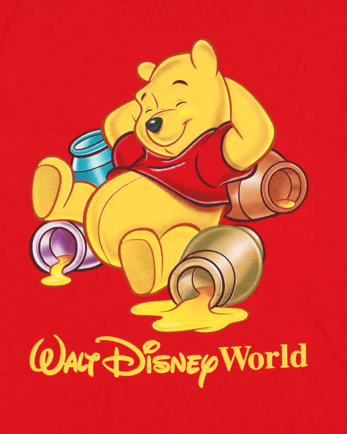 Vintage 1990s Walt Disney World Heavyweight Winnie The Pooh Made In USA Crewneck T-Shirt - L
