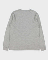 Vintage Polo Ralph Lauren Grey Marl Script Long Sleeve Crewneck T-Shirt - M
