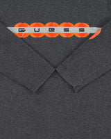 Vintage 1990s Guess Jeans Grey Marl Heavyweight Made In Canada Long Sleeve Crewneck T-Shirt - M