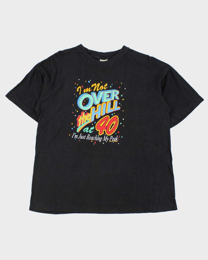 Vintage 1980s 40th Birthday Single Stitch Novelty Made In USA Crewneck T-Shirt - XL