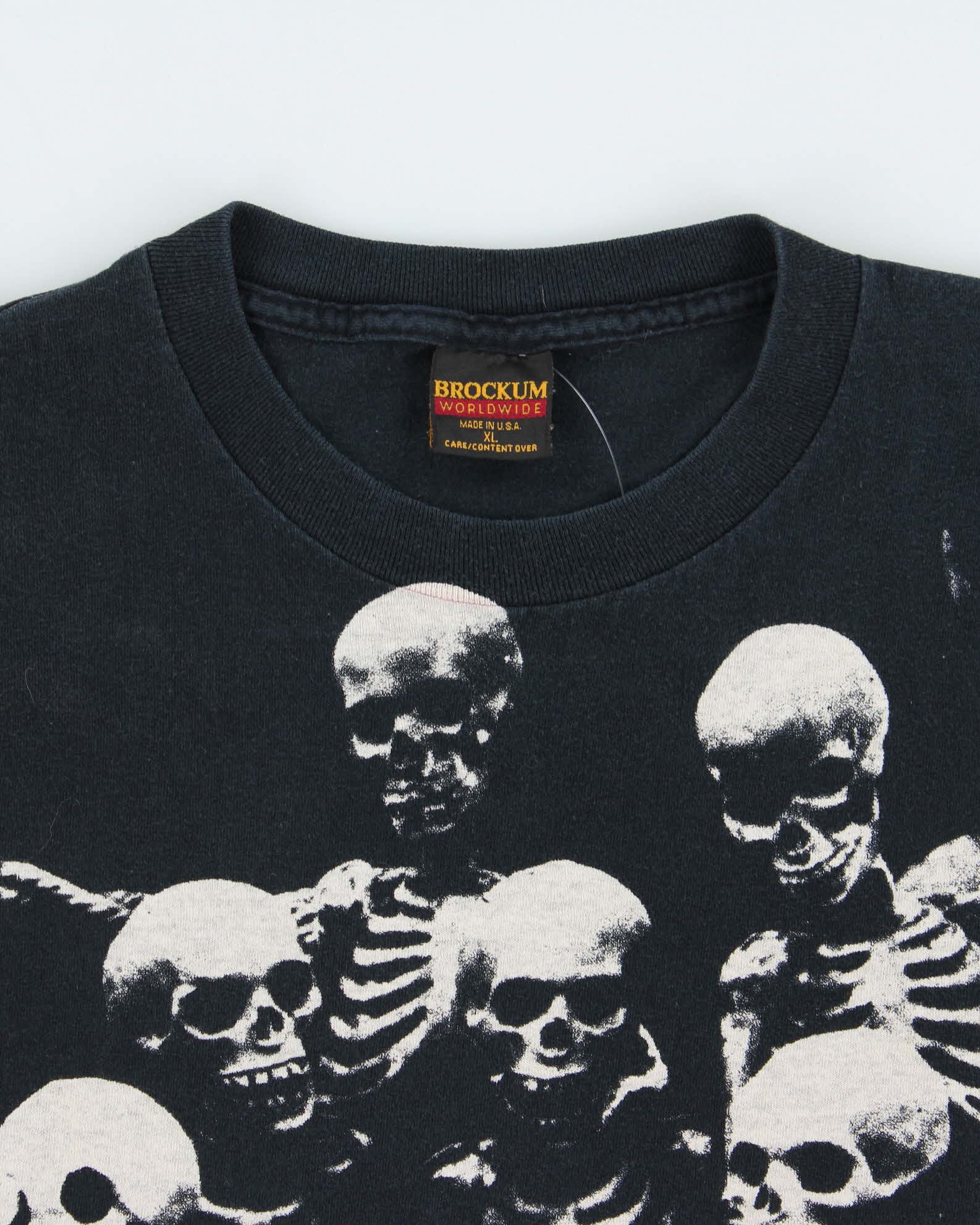 Vintage 1994 Brockum Rolling Stones Voodoo Lounge Tour Skeleton Party Made In USA Crewneck Sleeveless T-Shirt - XL