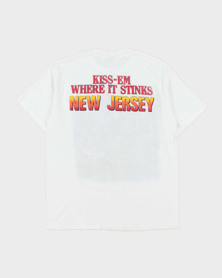 Vintage 1989 Bon Jovi 'Kiss-Em Where It Stinks Tour New Jersey' Single Stitch Made In USA Crewneck T-Shirt - L