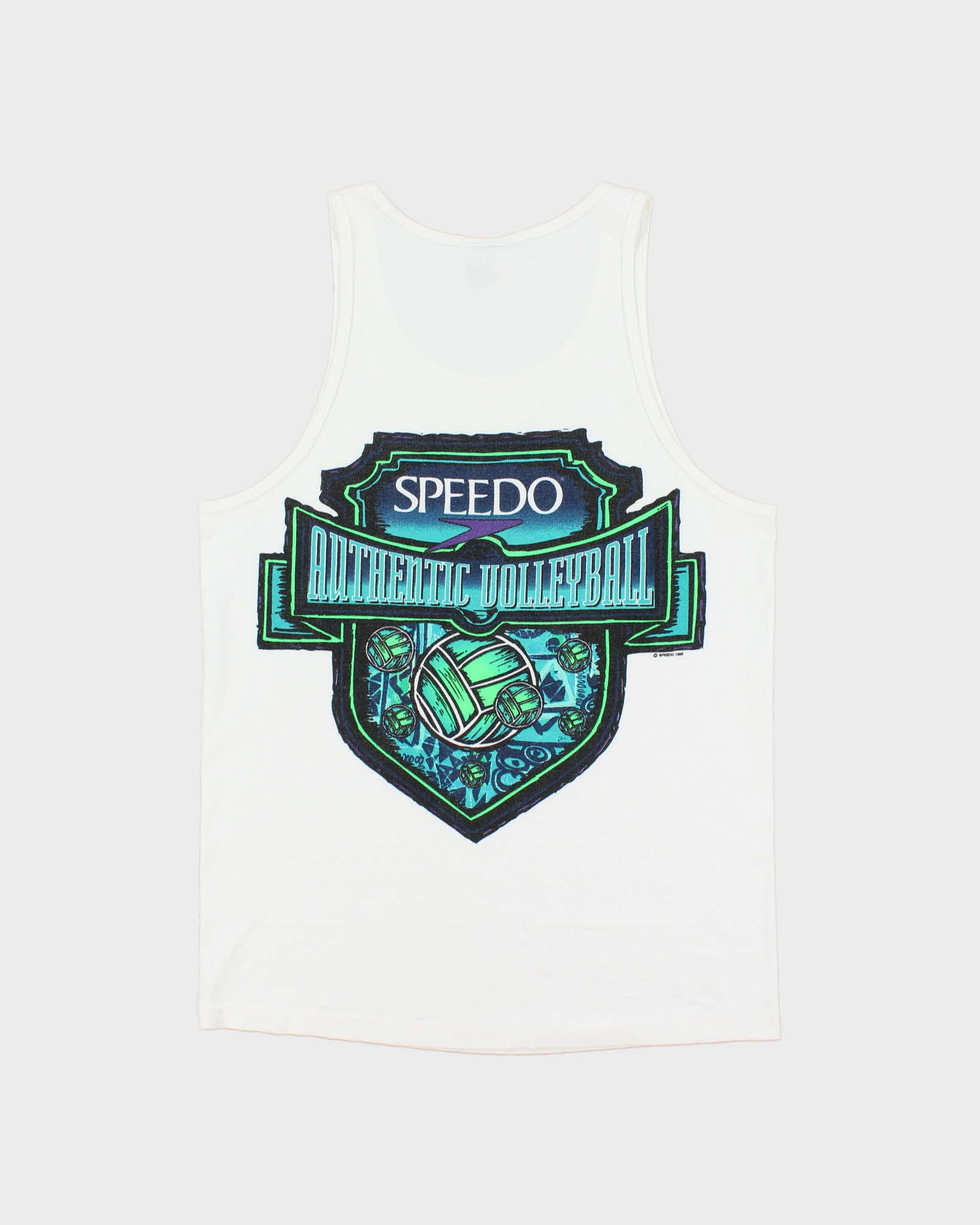 Vintage 1996 Speedo Volleyball Heavyweight Made In USA Tank Top Vest - M