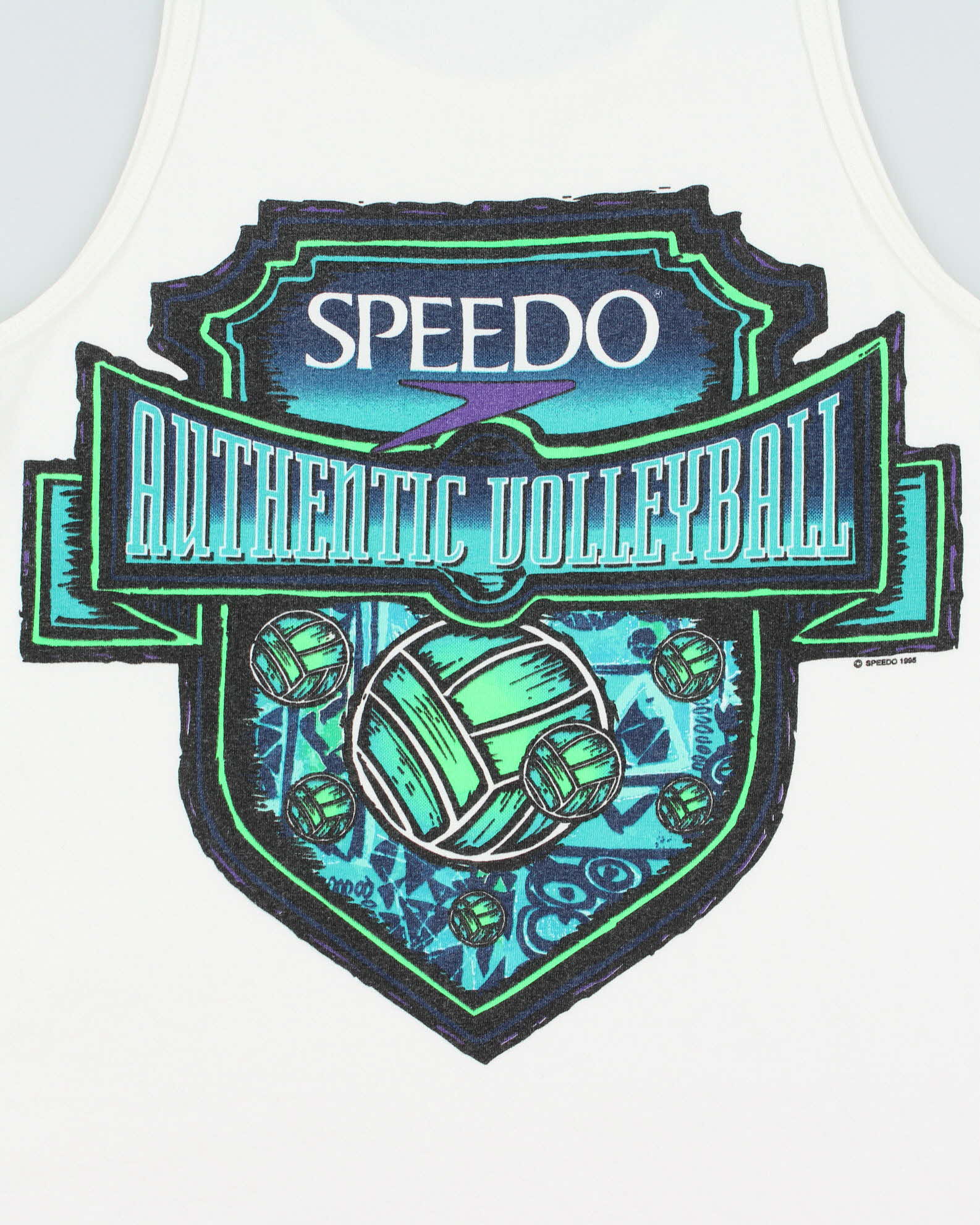 Vintage 1996 Speedo Volleyball Heavyweight Made In USA Tank Top Vest - M